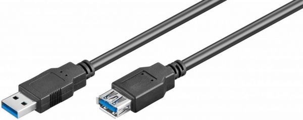 USB 3.0 Kabel, Typ AA - Verlängerung, 3.00m Länge